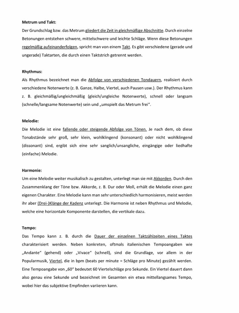 Basics" Musiklehre Jahrgangsstufen 11 und 12
Noten- und Pausenwerte sowie Taktarten
und Metrum
• einfache und erweiterte Stammtöne im
Violin