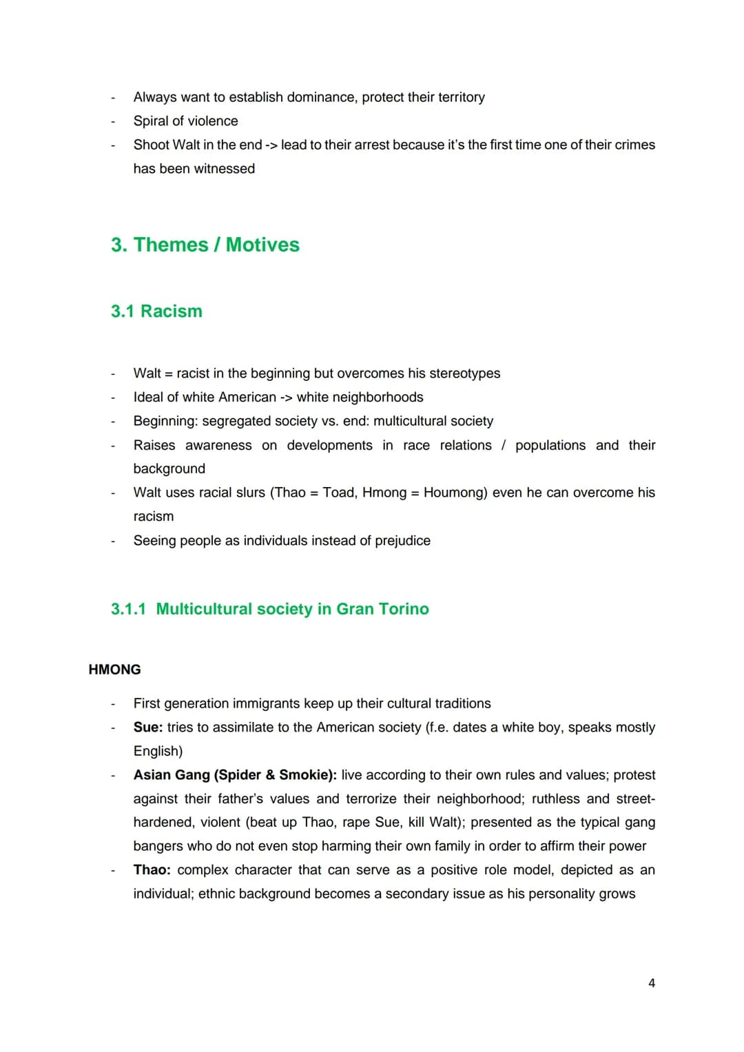 Gran Torino
ABITUR 2023-BADEN-WÜRTTEMBERG
2023 1. Introduction.
2. Character development..
2.1 Walt Kowalski.
2.2
Thao Lor.
2.3
Sue Lor
2.4
