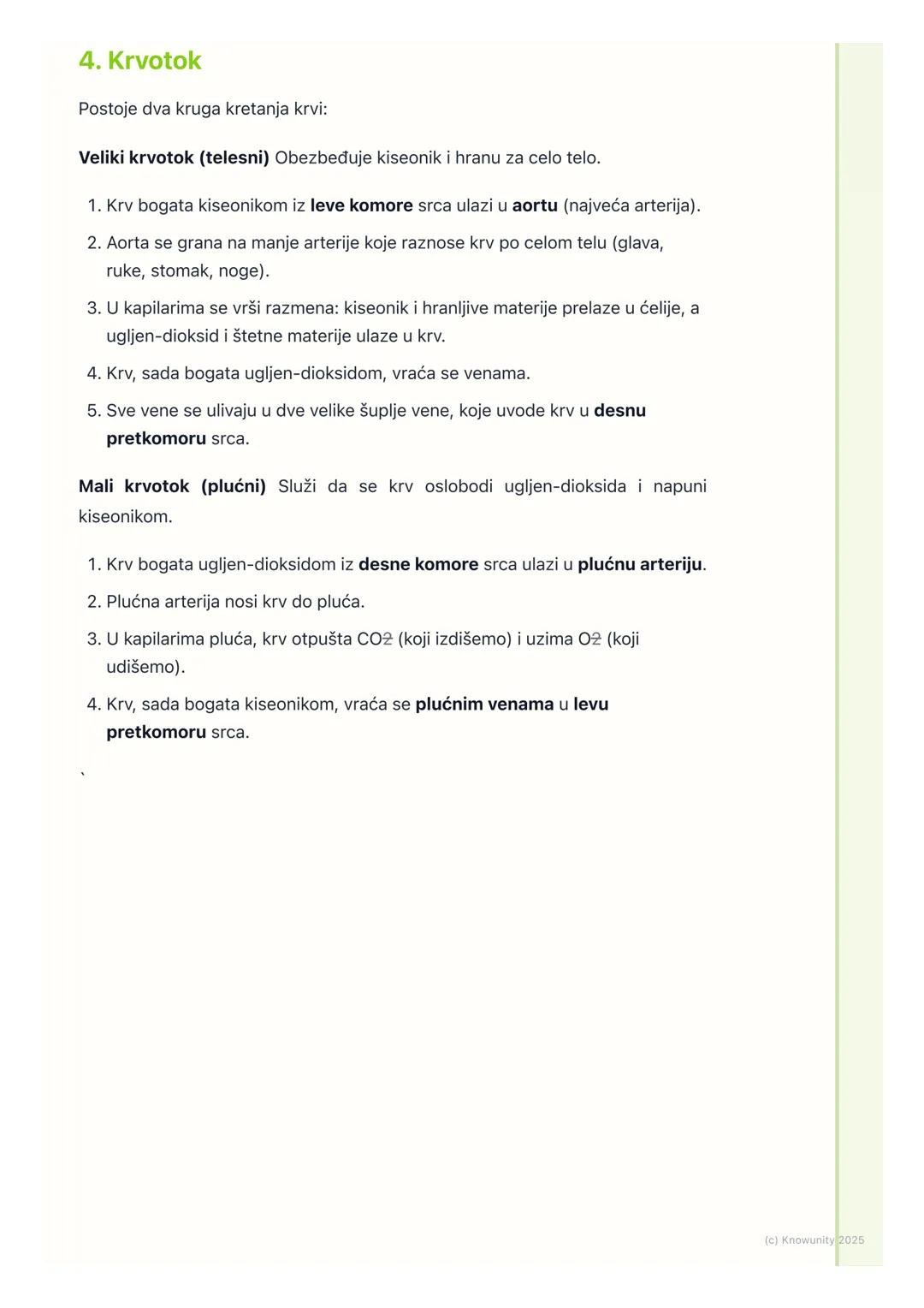 # Sistem za krvotok

Uvod u sistem za krvotok

Sistem za krvotok je transportni sistem našeg tela. Njegov glavni zadatak je da
prenosi važne