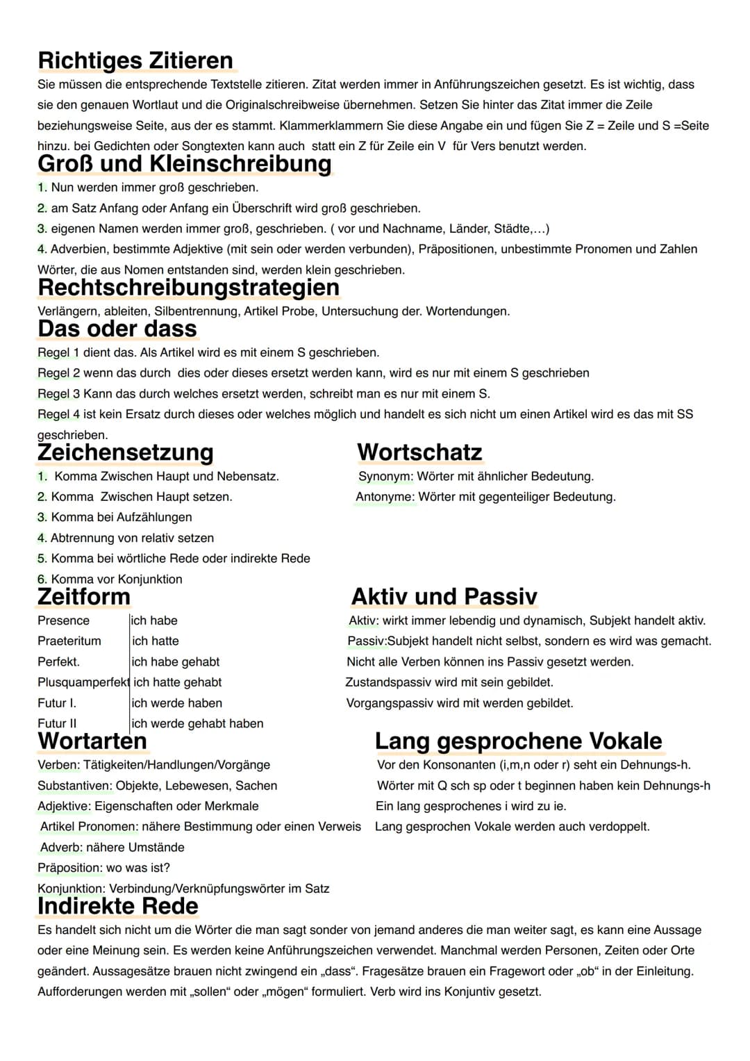 Richtiges Zitieren
Sie müssen die entsprechende Textstelle zitieren. Zitat werden immer in Anführungszeichen gesetzt. Es ist wichtig, dass
s