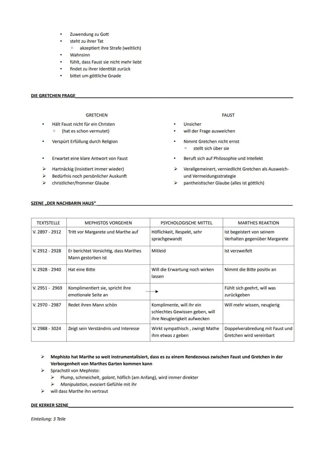 FAUST GRETCHENTRAGÖDIE
.
Entwicklung der Liebesbeziehung/Affäre zwischen Faust und Gretchen
von Anfang an zu scheitern verurteilt
O Faust an