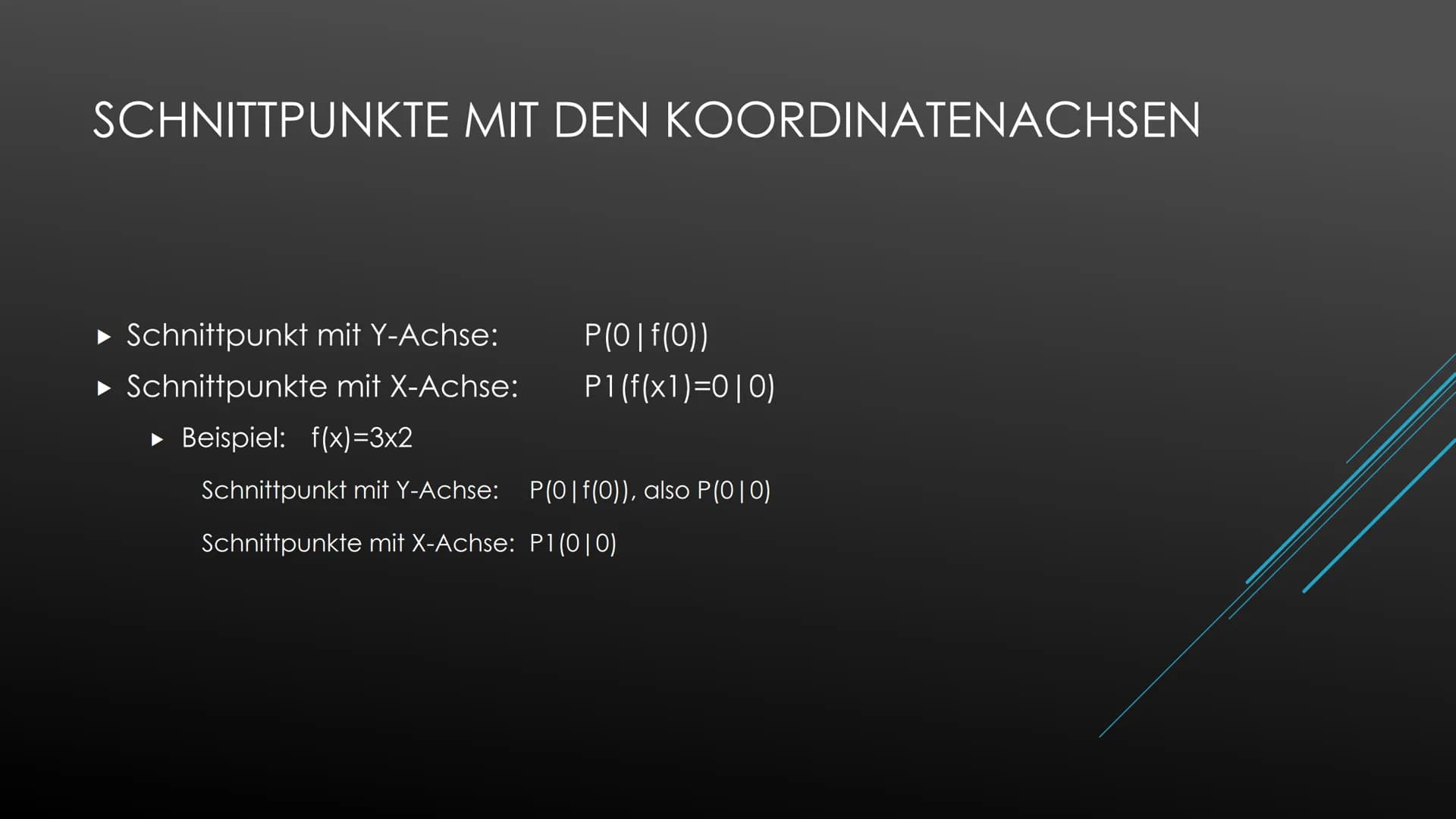 1. Definitionsmenge
Die Definitionsmenge umfasst alle Zahlen, die für x in die Funktion eingesetzt werden dürfen.
Beispiel 1: f(x)=3x²
Df = 