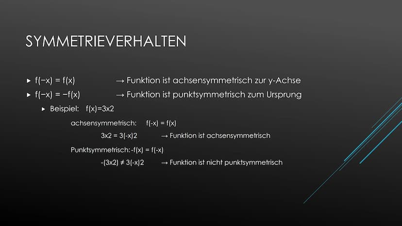 1. Definitionsmenge
Die Definitionsmenge umfasst alle Zahlen, die für x in die Funktion eingesetzt werden dürfen.
Beispiel 1: f(x)=3x²
Df = 