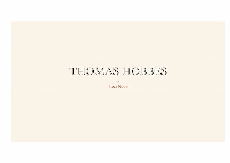 Know Naturzustand und Staatstheorie von Thomas Hobbes  thumbnail