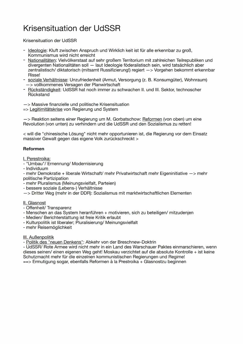 Der Weg zur Wiedervereinigung
Kalter Krieg Fortsetzung
Politik des Status quo
- Versuch Annerkennung des Status quo, Ziel: Kontrolle des Kon