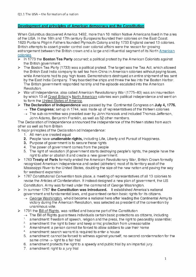Know The USA – the formation of a nation, development and principles of American democracy and the Constitution – landmarks of American history Civil Rights Movement, Black Lives Matter- recent political and social developments thumbnail