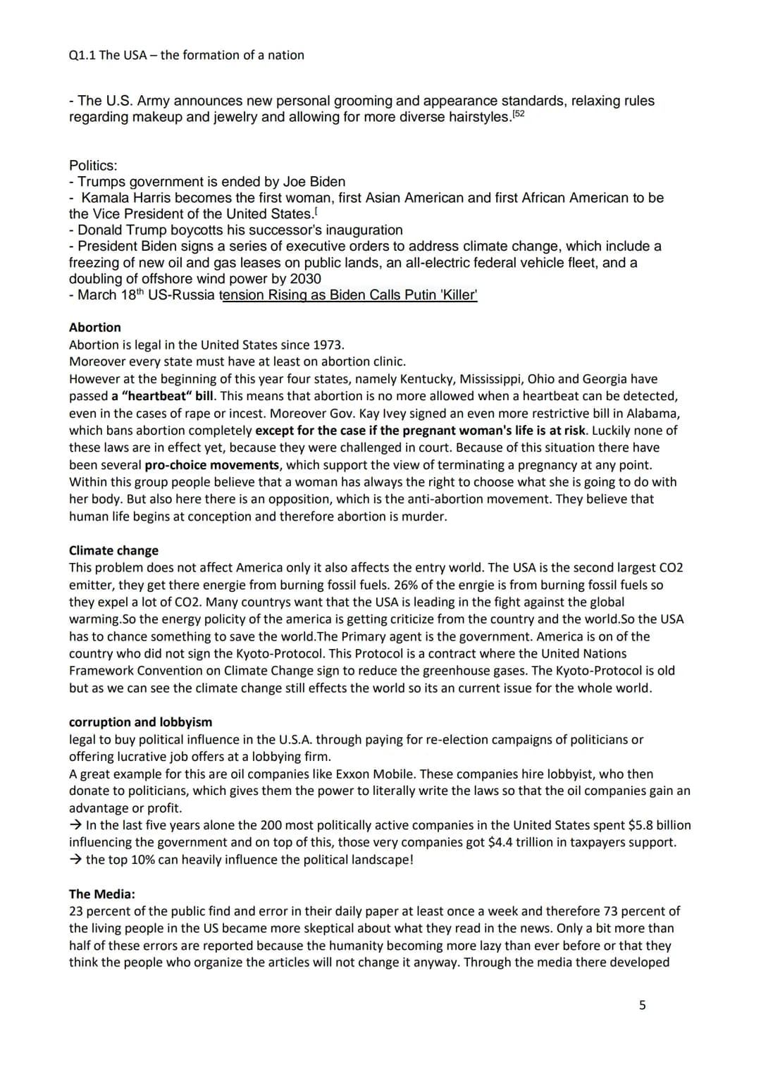Q1.1 The USA - the formation of a nation
Development and principles of American democracy and the Constitution
When Columbus discovered Amer