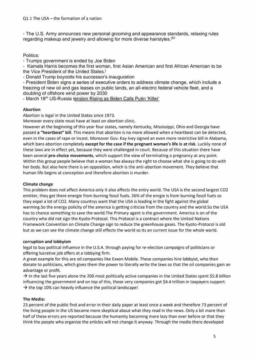 Q1.1 The USA - the formation of a nation
Development and principles of American democracy and the Constitution
When Columbus discovered Amer