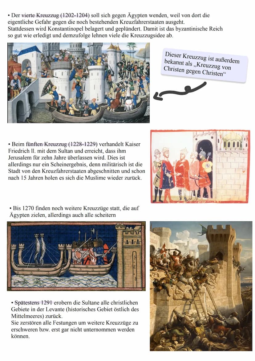 GESCHICHTE DER KREUZZÜGE
- Kämpfe gegen die „Ungläubigen“ im Namen der Religion
Definition:
Ein ,,Kreuzzug" bezeichnet eine religiös motivie