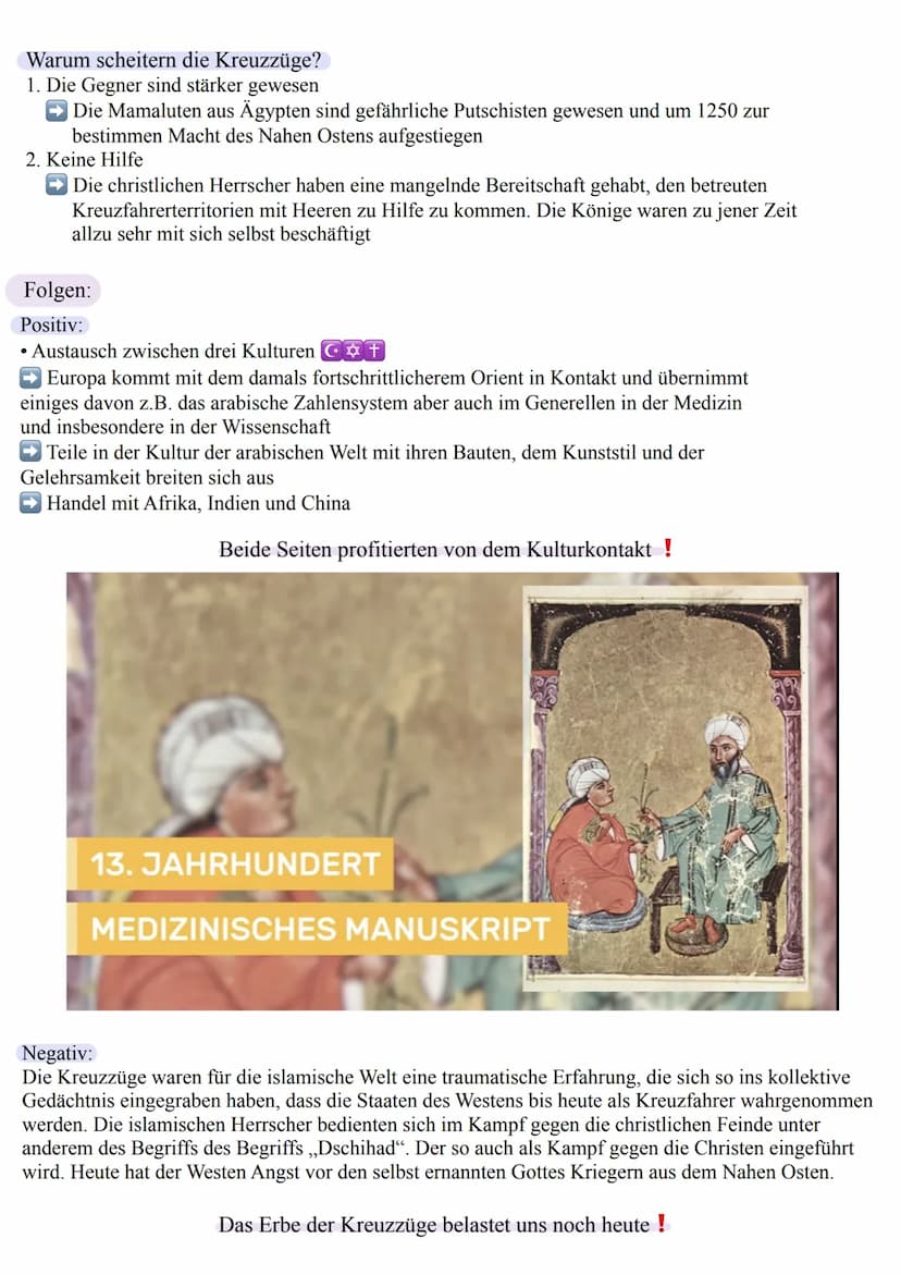 GESCHICHTE DER KREUZZÜGE
- Kämpfe gegen die „Ungläubigen“ im Namen der Religion
Definition:
Ein ,,Kreuzzug" bezeichnet eine religiös motivie