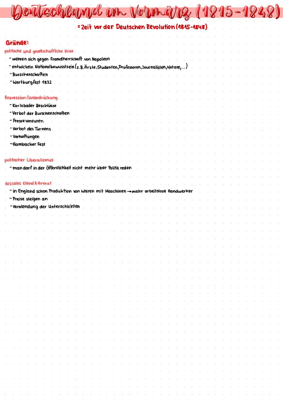 Deutschland 1815-1948: Restauration und Freiheitsbestrebungen
1815 Was ist des Deutschen Vaterland?"
Deutscher Bund mit 39 Einzelstaaten
*Ze