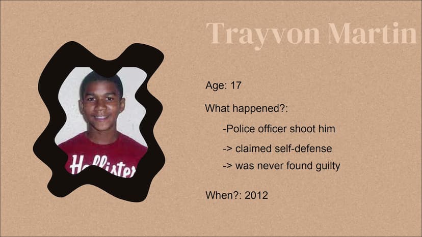 Black Lives Matter
Arjeta, Dajana, Henrik Table of
contents
Timeline 01
Black is Beautiful 02
Trayvon Martin 03
Black Lives Matter 04
Fallin
