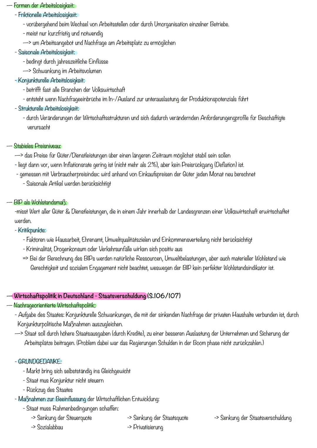 – Konjunktur-/ Waschstumsschawnkungen
- Konjunktur- / Zyklus:
=> Auf und Ab der wirtschaftlichen Aktivität
- Aufschwung:
- Grundmuster: vier