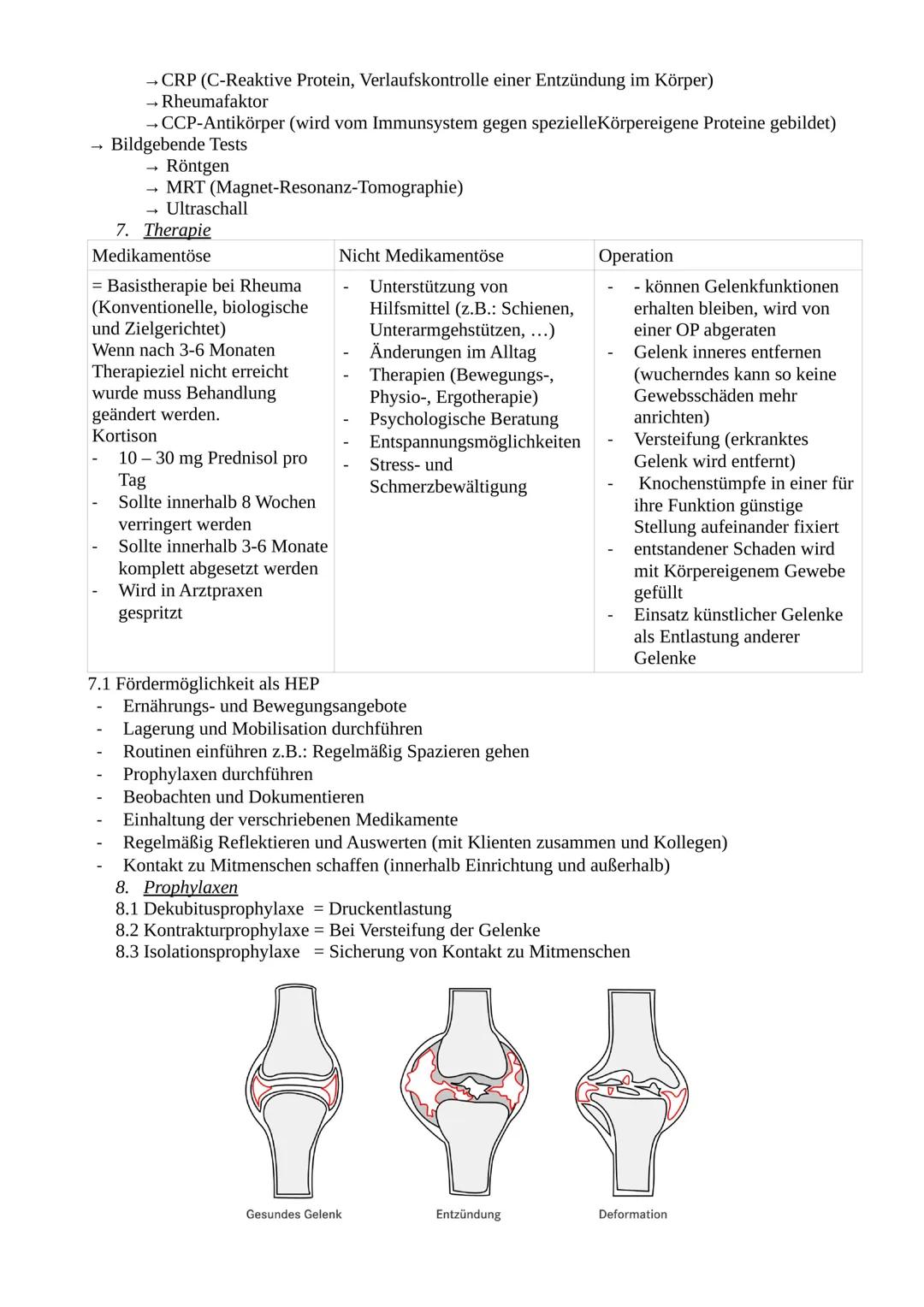 Handout Rheuma
1. Definition
Rheuma + Rheumatismus sind ältere, nicht scharf definierte
Krankheitsbezeichnungen für Schmerzzustände im Berei
