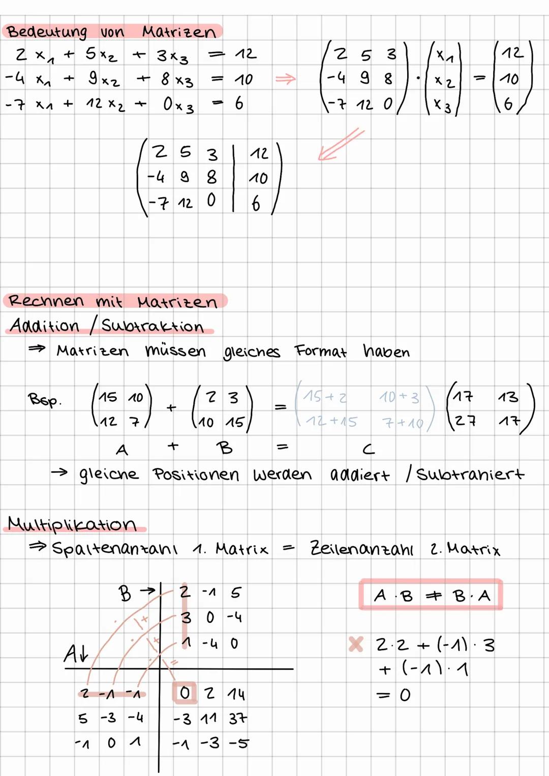 # MATRIZEN

Aufbau

$A = \begin{pmatrix} a_{11} & a_{12} & ... & a_{1n} \\ a_{21} & a_{22} & ... & a_{2n} \\ \vdots & \vdots & & \vdots \\ a