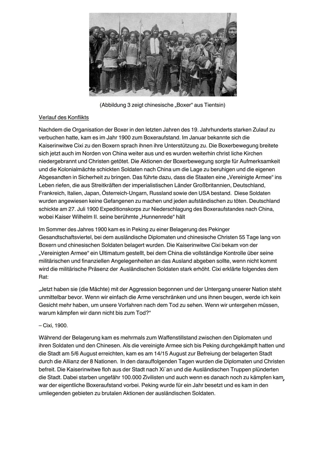 Geschichte Q1 schriftliche Ausarbeitung
Politische und gesellschaftliche Lage in China zu Ende des 19Jhr.
Durch mehrfache Konflikte Chinas m
