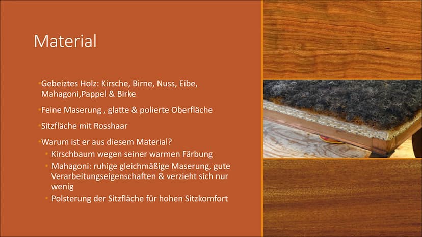 Biedermeier
STUHLDESIGN
YA
MAS
S
Von Helen, Anna, Lena & Lara Inhalt
Zeitepoche
Praktische Funktion
• Funktion
• Materialien
Ästhetische Fun