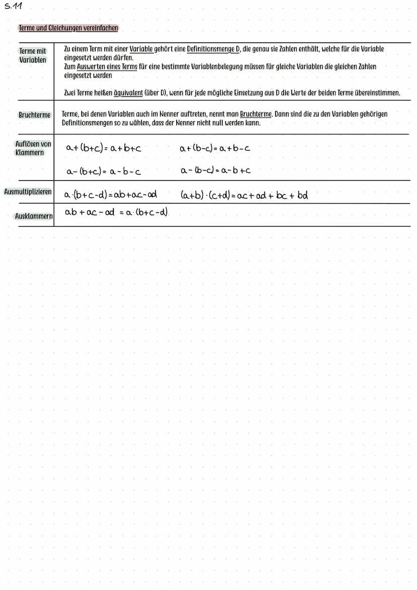S.20
Lineare Gleichungssysteme
Allgemeine Formel: I a₁∙x+b₁∙y + C₁ = 0
II Q₂x + b₂-Y + C₂ = 0
GLEICHSETZUNGSVERFAHREN
Bsp: I 3y=2x +2
I 3y=-