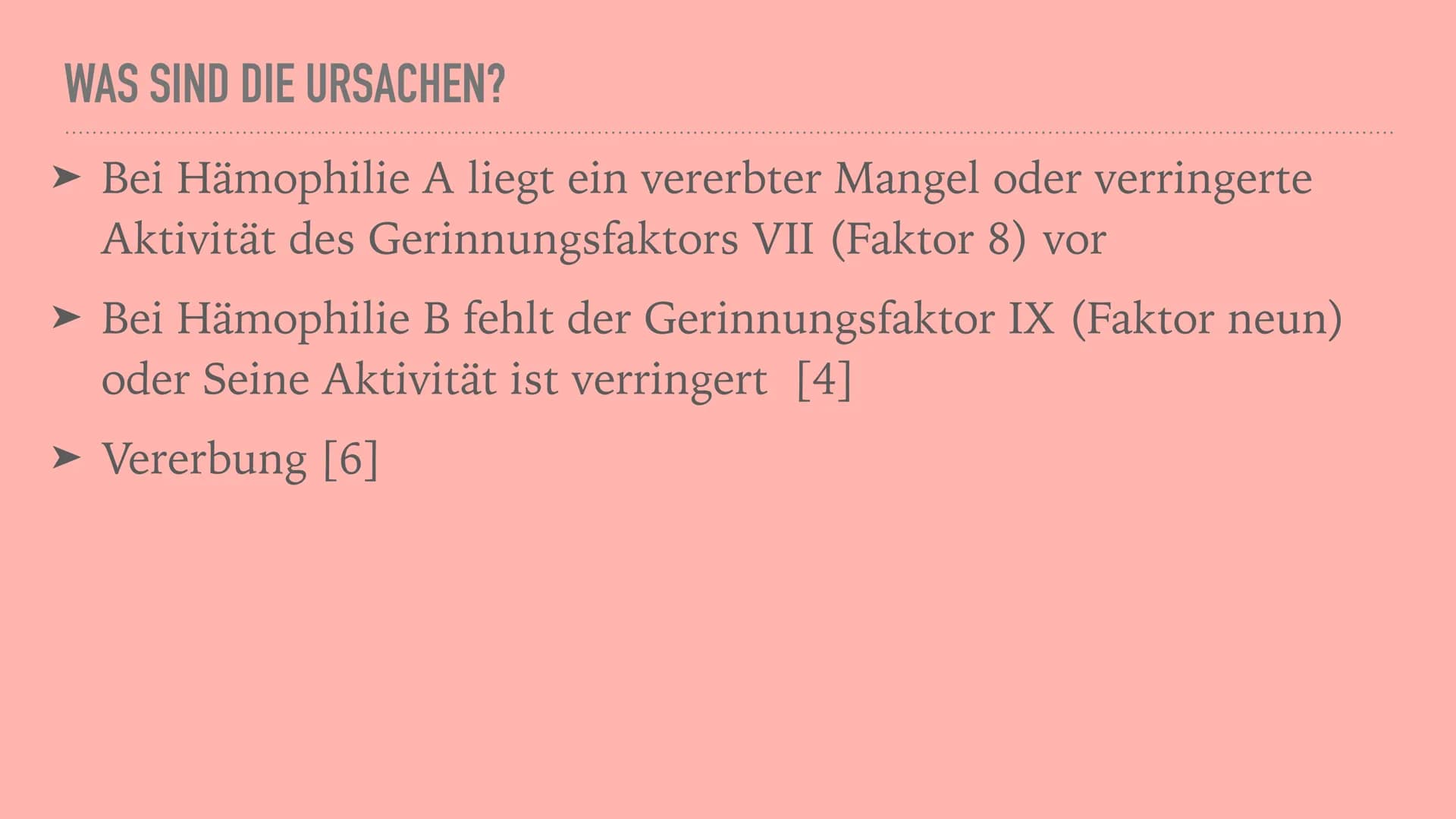 BLUTERKRANKHEIT
HAMOPHILIE
0
a INHALT
Was ist Hämophilie?
Was sind die Ursachen?
➤ Was sind die Symptome?
Wie Häufig ist die Krankheit? WAS 