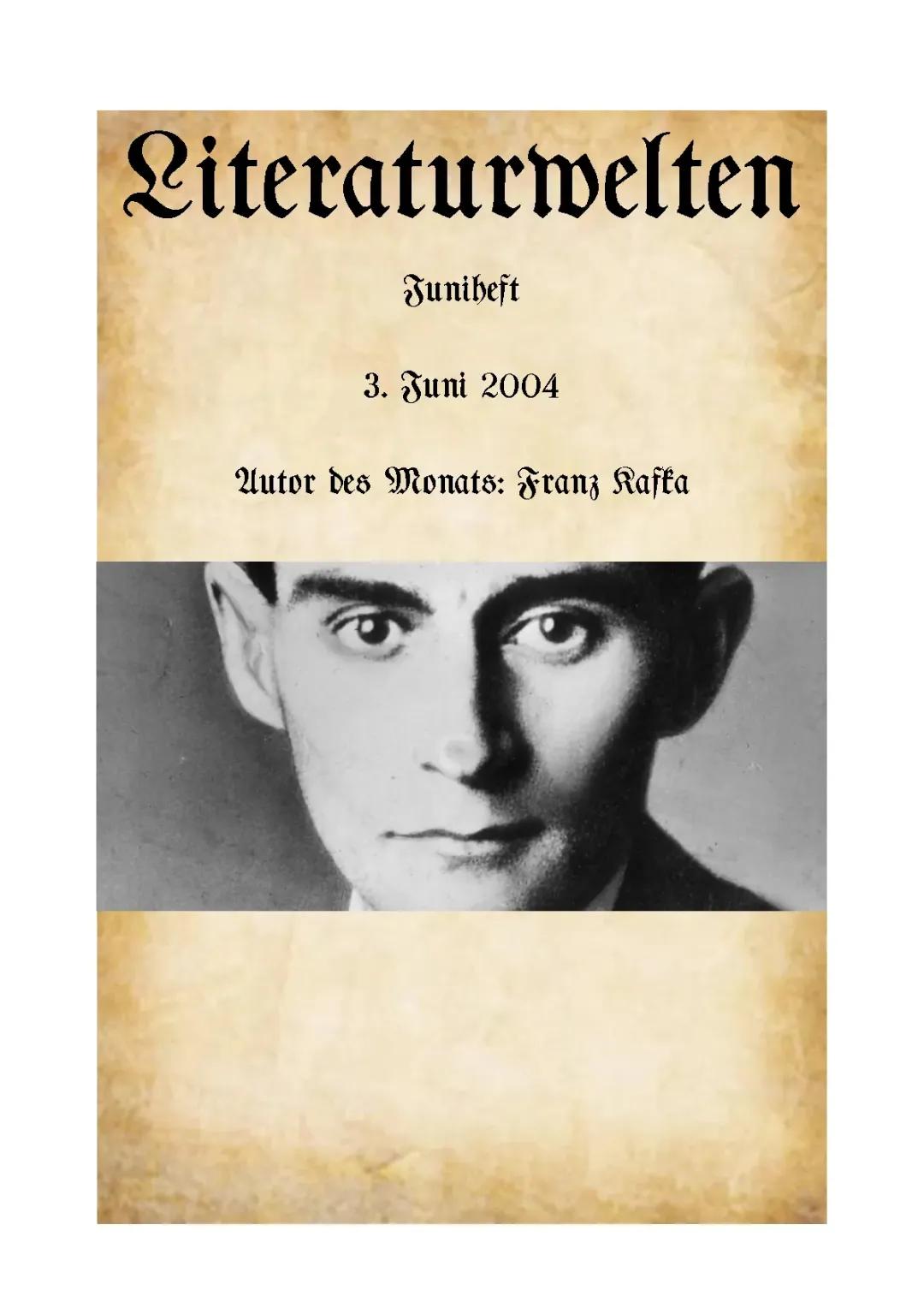 Franz Kafka: Leben, Familie, Krankheiten und Zitate - Eine kurze Biografie