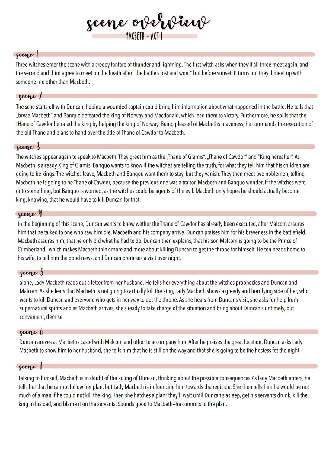 scene overview
MACBETH-ACTI
scene |
Three witches enter the scene with a creepy fanfare of thunder and lightning. The first witch asks when 