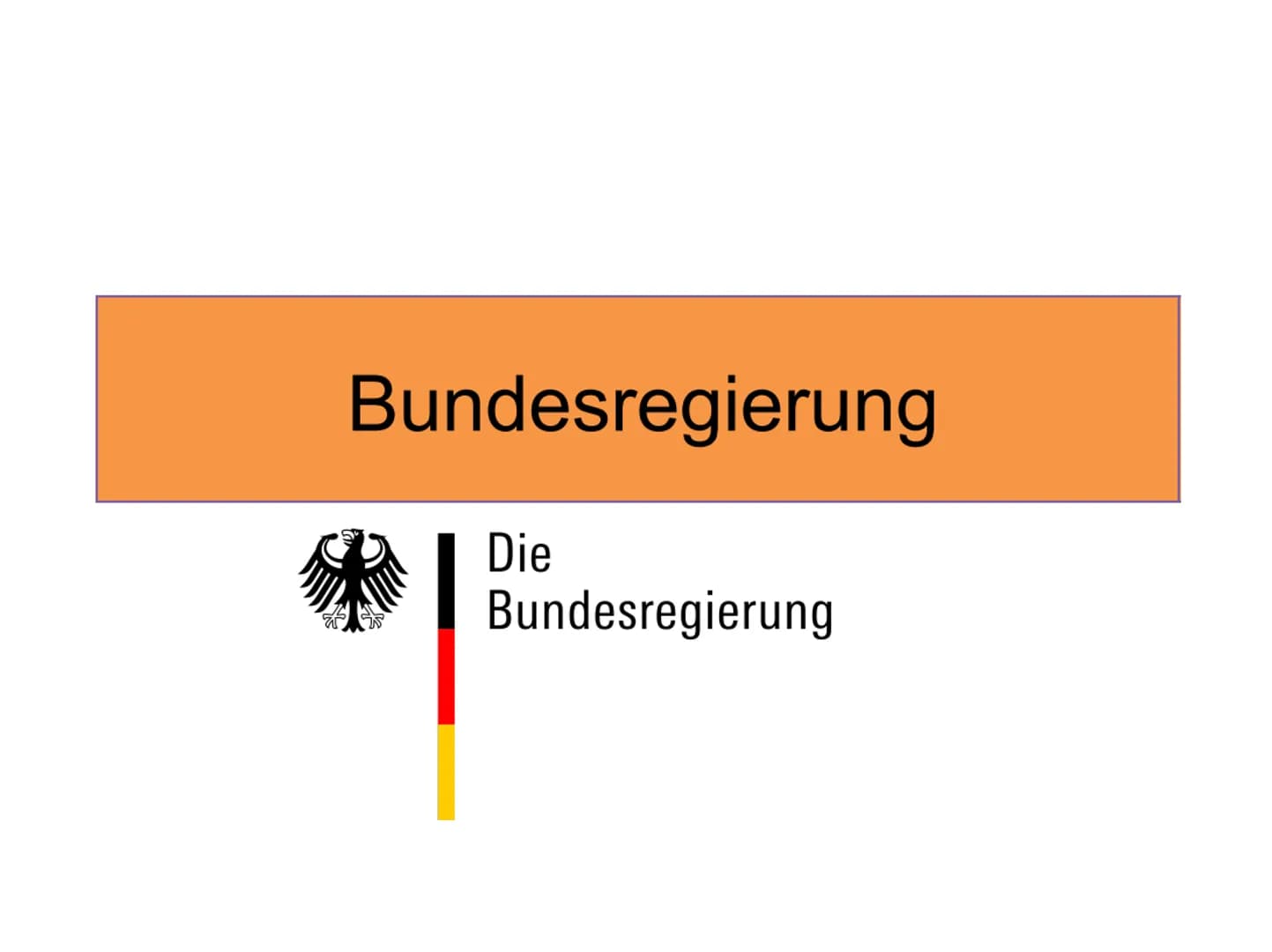 Bundesregierung
Die
Bundesregierung Inhaltsverzeichnis
1. Beschreibung
2. Geschichte
3. Arbeitsprinzipien
(Kanzlerprinzip, Kollegialprinzip,