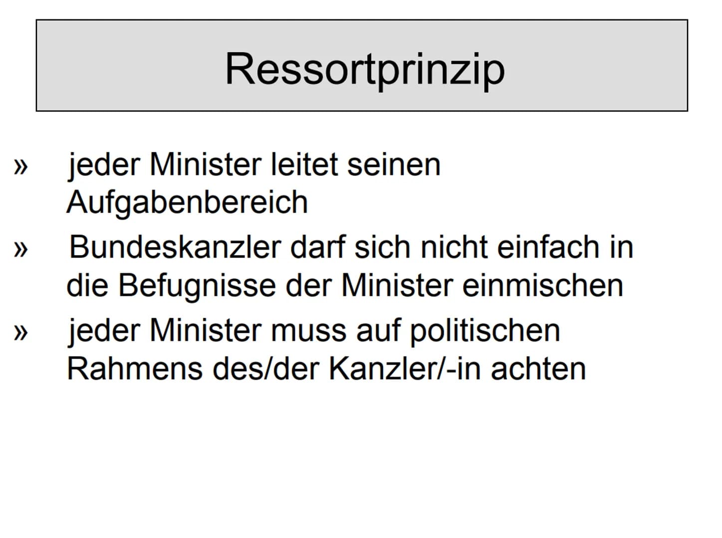 Bundesregierung
Die
Bundesregierung Inhaltsverzeichnis
1. Beschreibung
2. Geschichte
3. Arbeitsprinzipien
(Kanzlerprinzip, Kollegialprinzip,