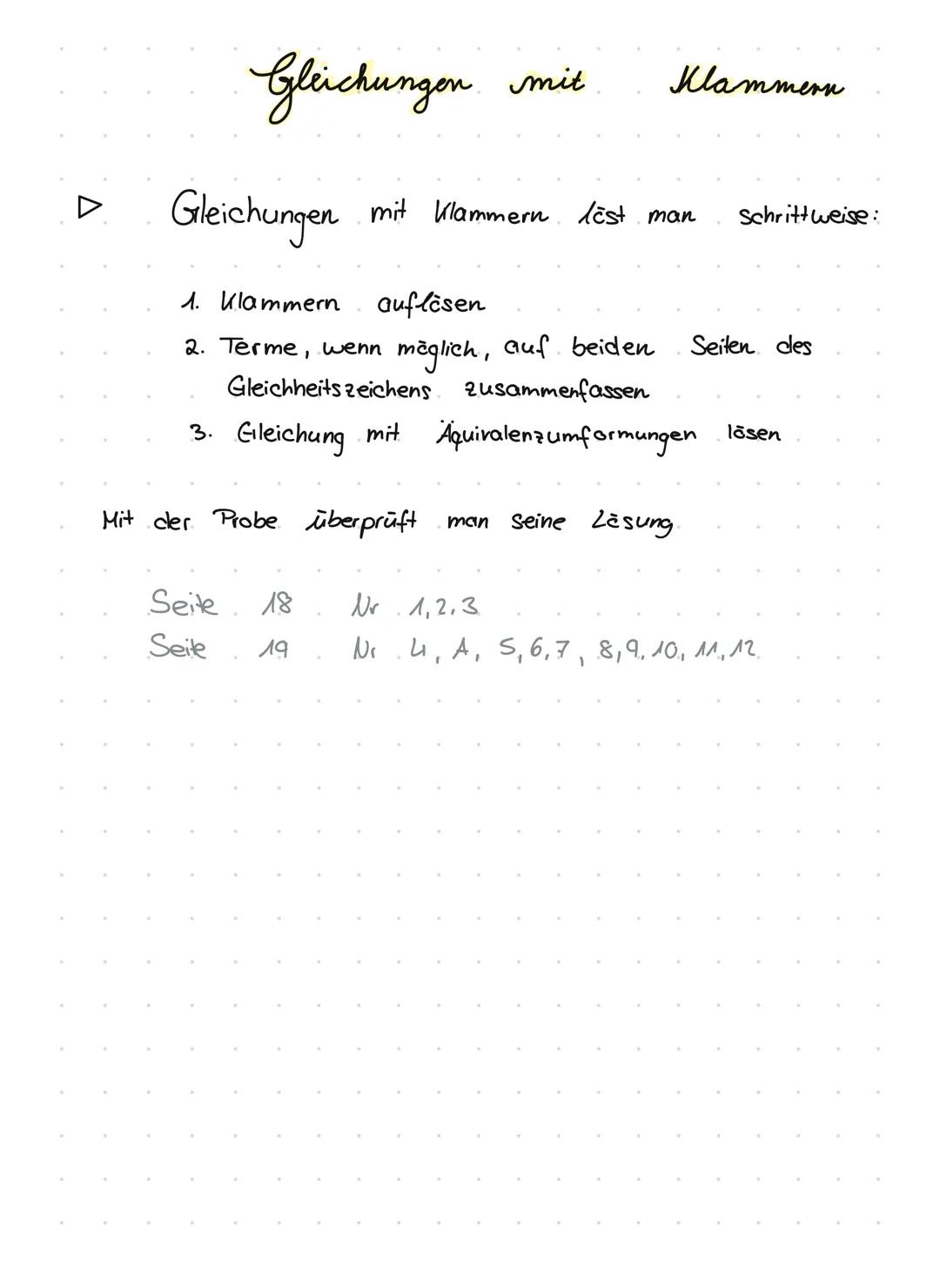 1)
Ausmultiplizieren
Beispiel
2)
Der Faktor.
vor
Summanden in der Ulammer.
=
:
Multiplizieren
4. (3x +
+y)
4.3x +
лах
-
4.9
Dividieren
(15x2