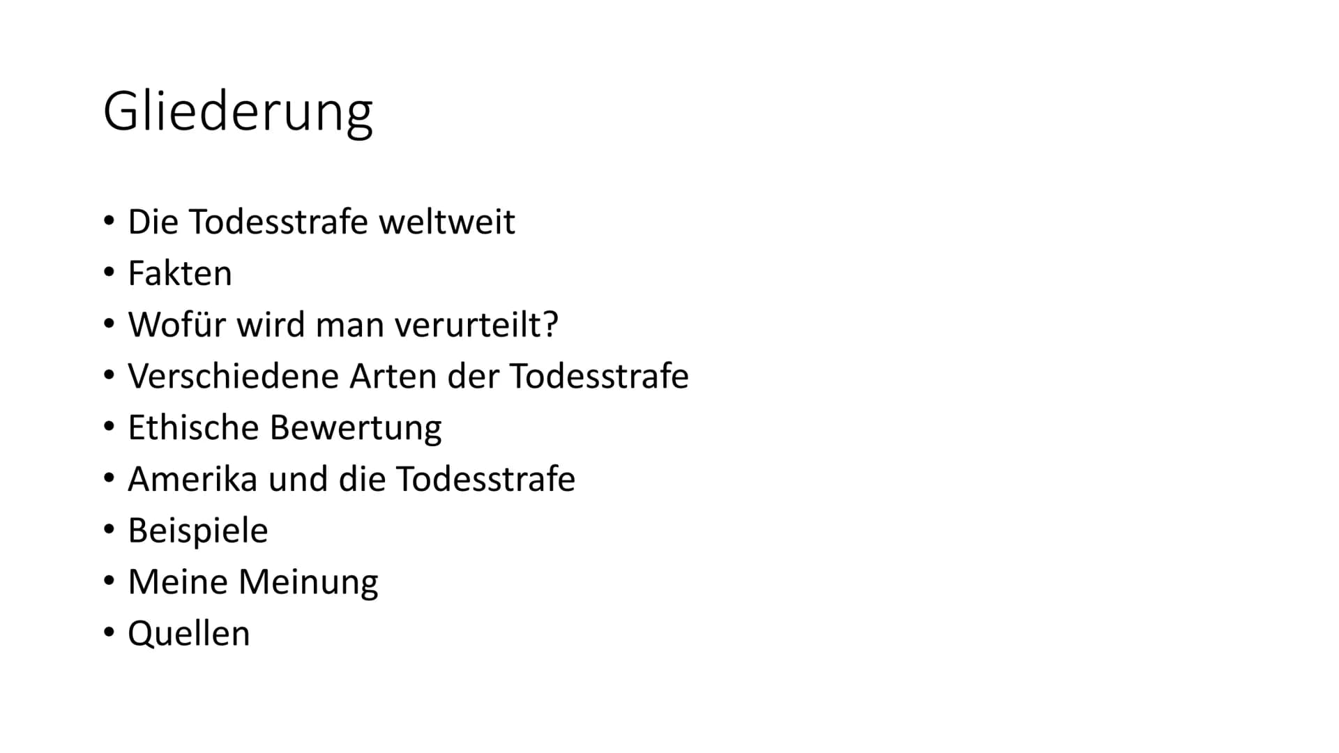 1.Die Todesstrafe weltweit:
●
.
2. Fakten:
.
.
●
●
Die Zahl der Hingerichteten in China behandelt die Regierung als Staatsgeheimnis
Weltweit