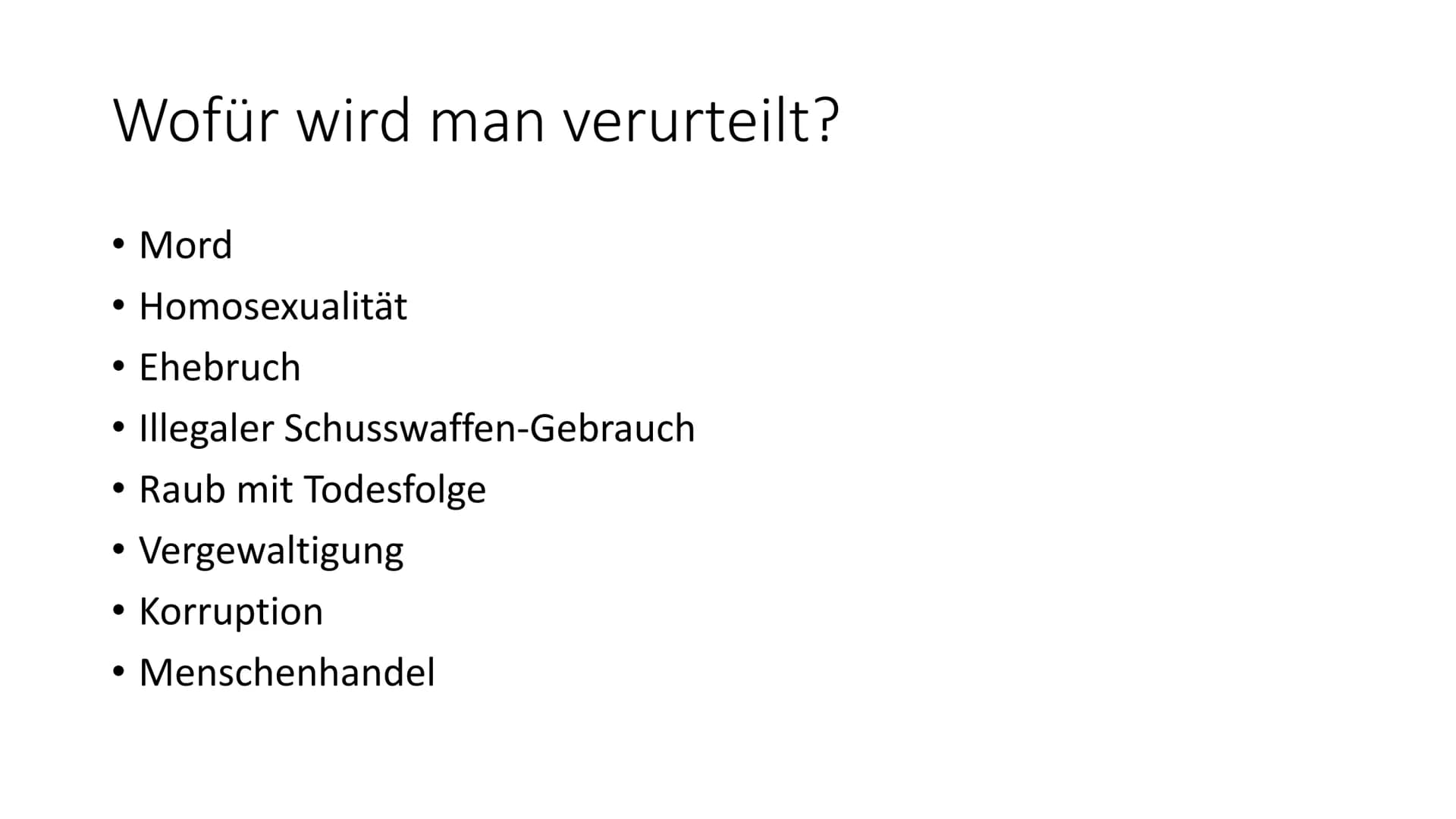 1.Die Todesstrafe weltweit:
●
.
2. Fakten:
.
.
●
●
Die Zahl der Hingerichteten in China behandelt die Regierung als Staatsgeheimnis
Weltweit