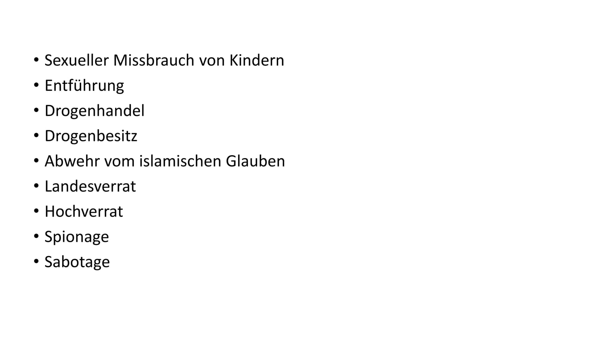 1.Die Todesstrafe weltweit:
●
.
2. Fakten:
.
.
●
●
Die Zahl der Hingerichteten in China behandelt die Regierung als Staatsgeheimnis
Weltweit