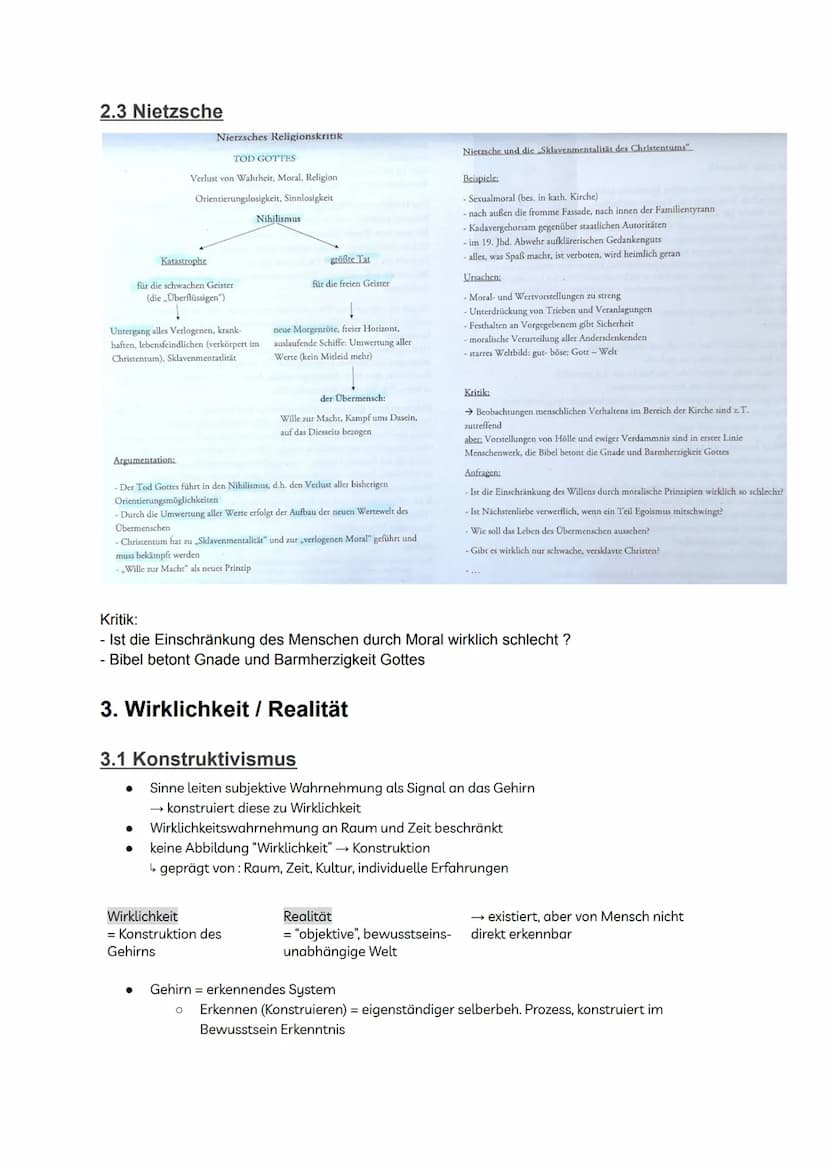 Abitur evangelische Religion
Inhaltsverzeichnis
I Religion und Wirklichkeit
1. Bedeutung von Religion
1.1 Religionsbegriff
1.2 Funktionen vo