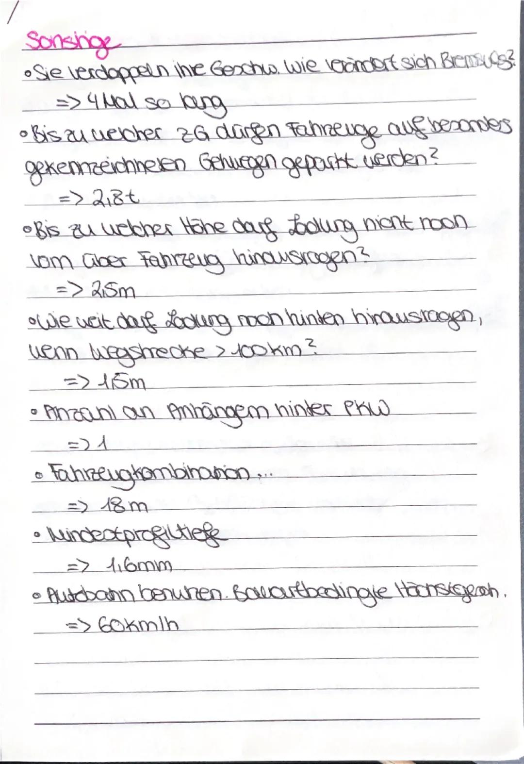 ## Zahlenfragen zur Geschwindigkeit

* zulässige Höchstgeschw. innerorts
=> 50 km/h

* zulässige Höchstgeschw. außerorts (1 Anhänger für gez