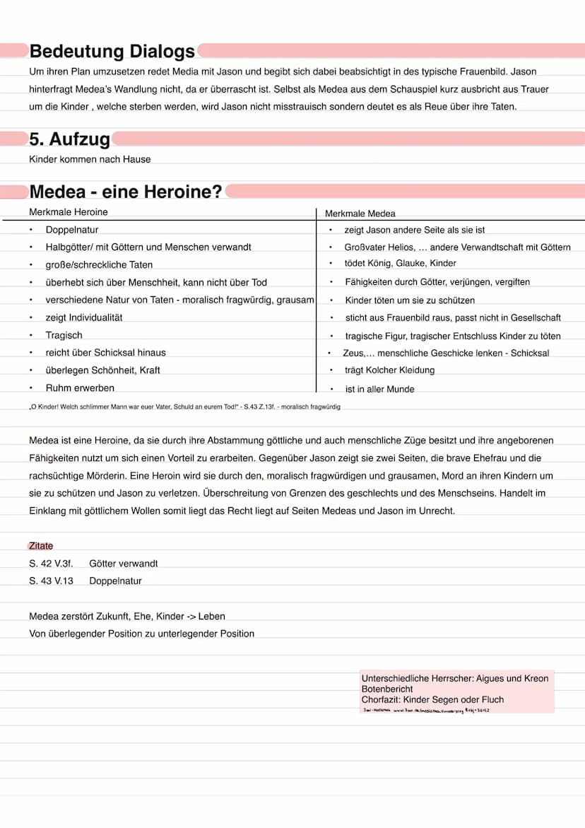  Stoff und Motive
. Medea Stoff
Motiv der Rache (Motiv kleinstes inhaltliche Element eines Werkes)
Ein griechisches Drama von Euripides
„Man