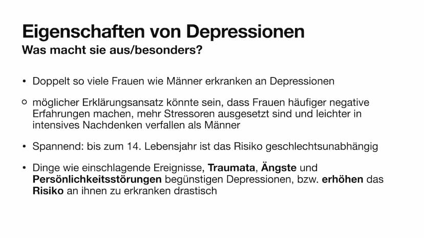 Depressionen
Symptomatik, Therapie & Handlungsmöglichkeiten
Eine Präsentation von Liz & Oliver Depression
Was ist das eigentlich?
Grundlegen