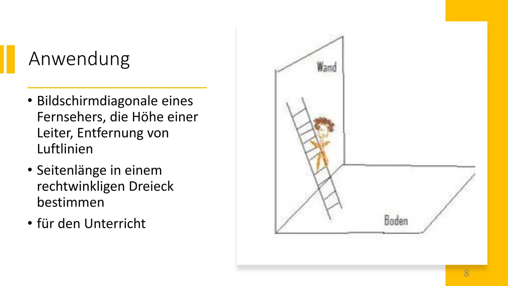 Satz des Pythagoras
auf GeoGebra
1 Inhaltsverzeichnis
Was ist der Satz des Pythagoras und was sind die Bedingungen?
• Wie erstellt man ein d