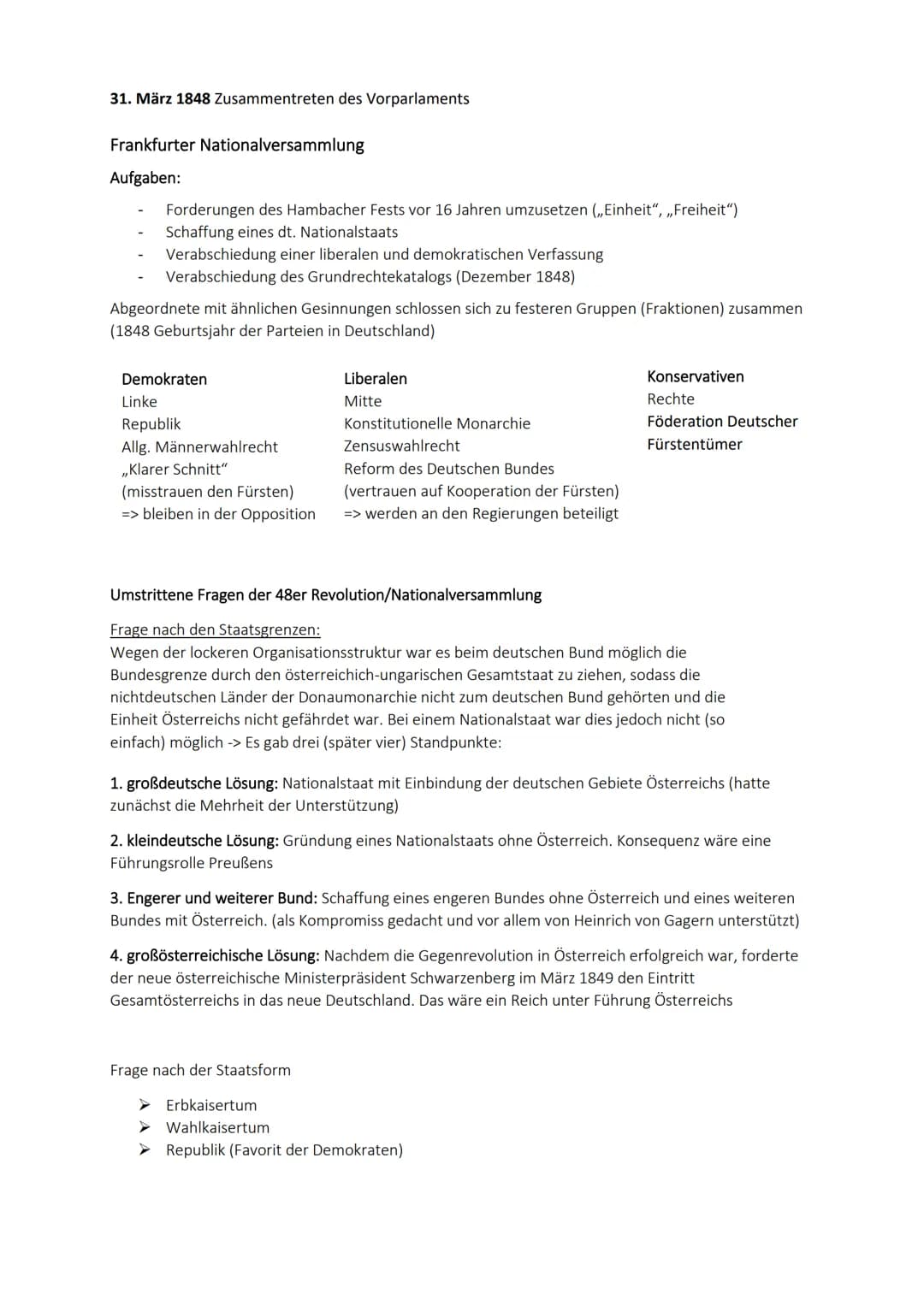 Q1.1 Entstehung, Entwicklung und Unterdrückung der liberal-nationalen
Bewegung im europäischen Kontext (1813/15-1848)
Auswirkung der Napoleo