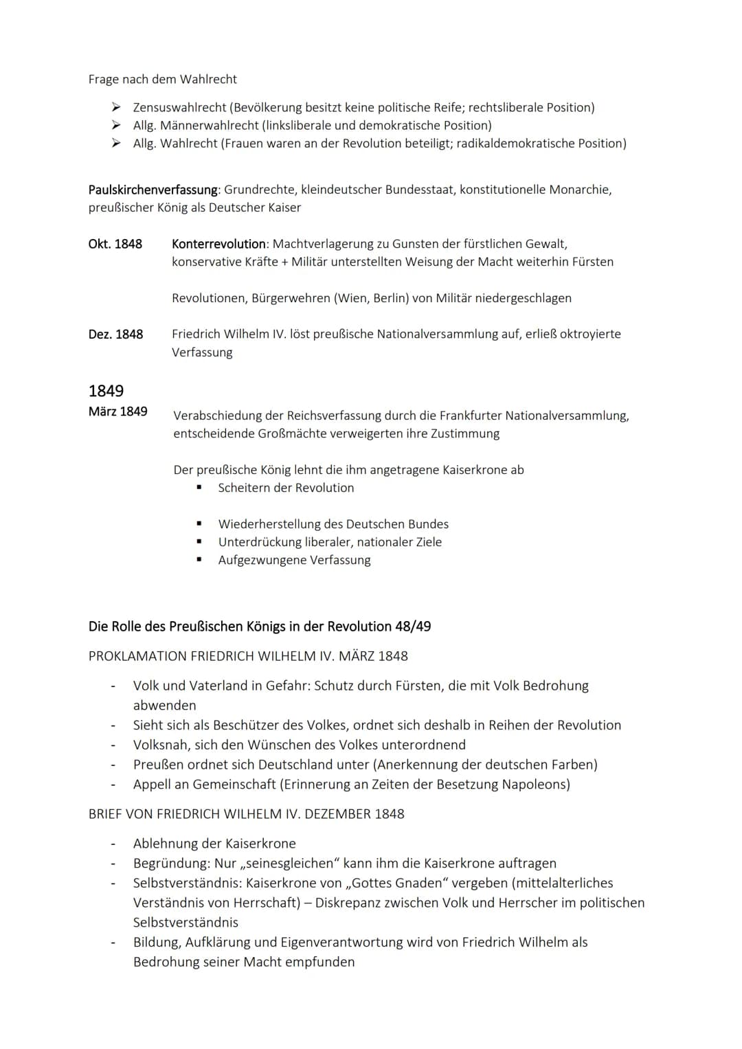 Q1.1 Entstehung, Entwicklung und Unterdrückung der liberal-nationalen
Bewegung im europäischen Kontext (1813/15-1848)
Auswirkung der Napoleo