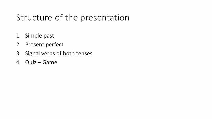inkloral.com
Simple past and present
perfect tenses
PAST
VERB TENSES
PRESENT
FUTURE
INK
FUTURE
Start
PRESE with the
English
PAST
Tenses
Pres