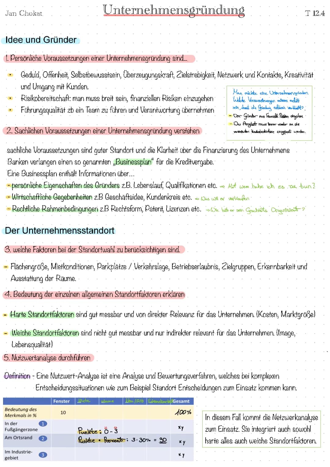 Unternehmensgründung 