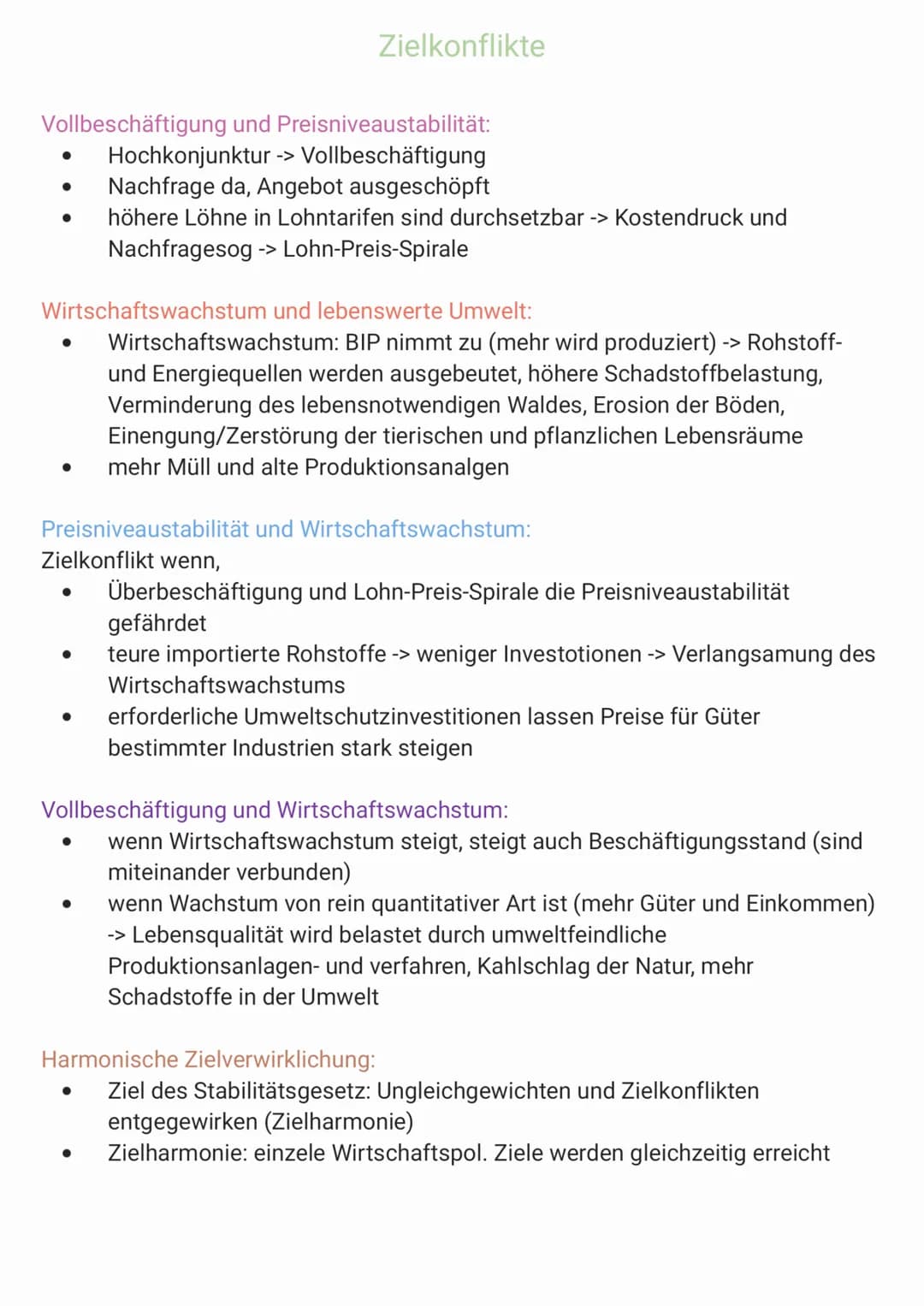 Magisches Vier- und Sechseck/ Stabilitätsgesetz
1967: ,,Gesetz zur Förderung der Stabilität und des Wachstums der Wirtschaft"
(Stabilitätsge