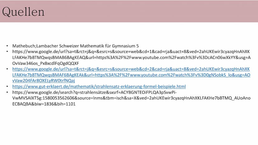 Strahlensätze
GFS im Fach Mathe von Tamia
Lehrkraft Herr Öztürk Gliederung
1. Die Geschichte des Strahlensatzes
2.
Verhältnisse,Ähnlichkeit 