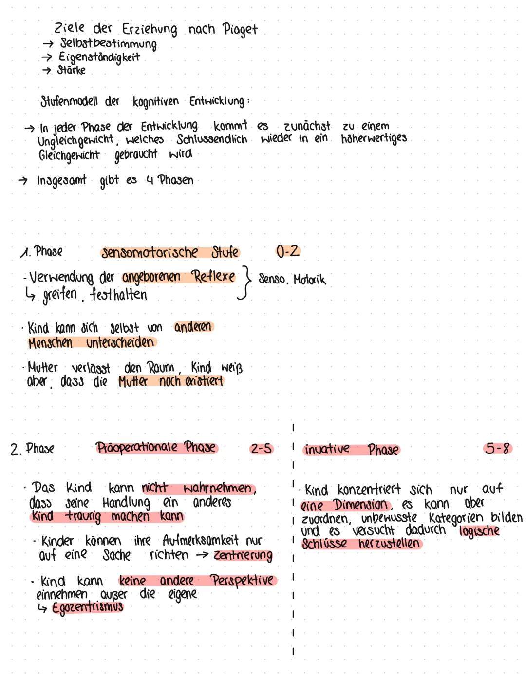 Kognitive Entwicklung
Erfahrung mit der Umwelt
|
kognitiver Konflikt
·|
Aquilibration
→ Wiederherstellung des Gleichgewichts
Zwischen Assimi