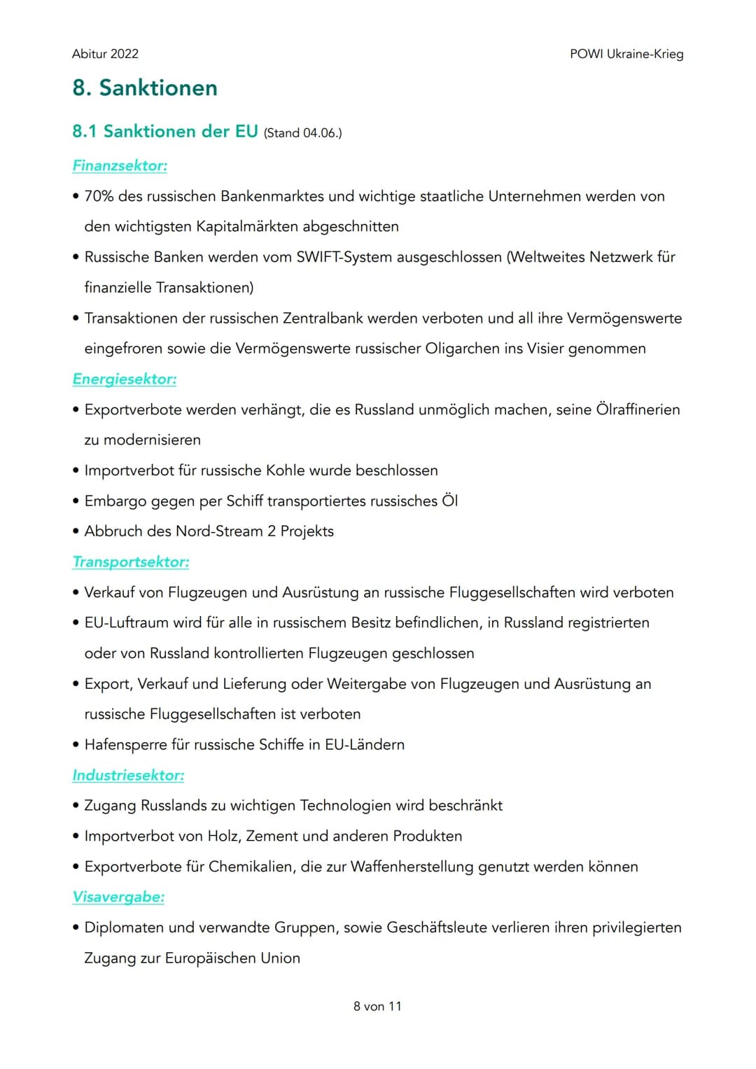 Abitur 2022
1. Geschichtlicher Hintergrund
2. Was will Russland (Putin) wirklich?
1. Abkommen von Minsk
3. Interessen / Ziele Russland
1. Dr