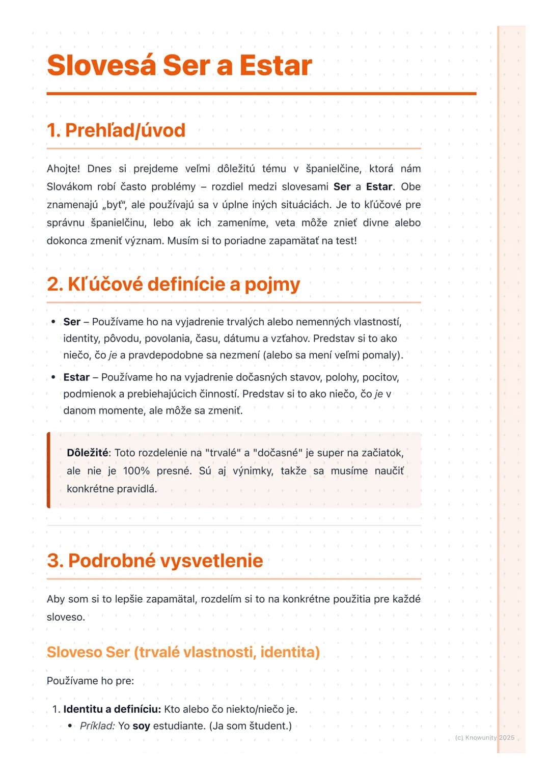 # Slovesá Ser a Estar

1. Prehľad/úvod

Ahojte! Dnes si prejdeme veľmi dôležitú tému v španielčine, ktorá nám
Slovákom robí často problémy r