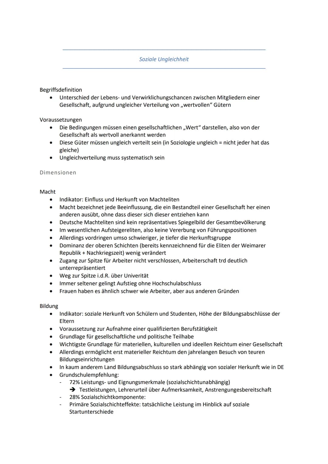 Begriffsdefinition
●
Voraussetzungen
Die Bedingungen müssen einen gesellschaftlichen ,,Wert" darstellen, also von der
Gesellschaft als wertv