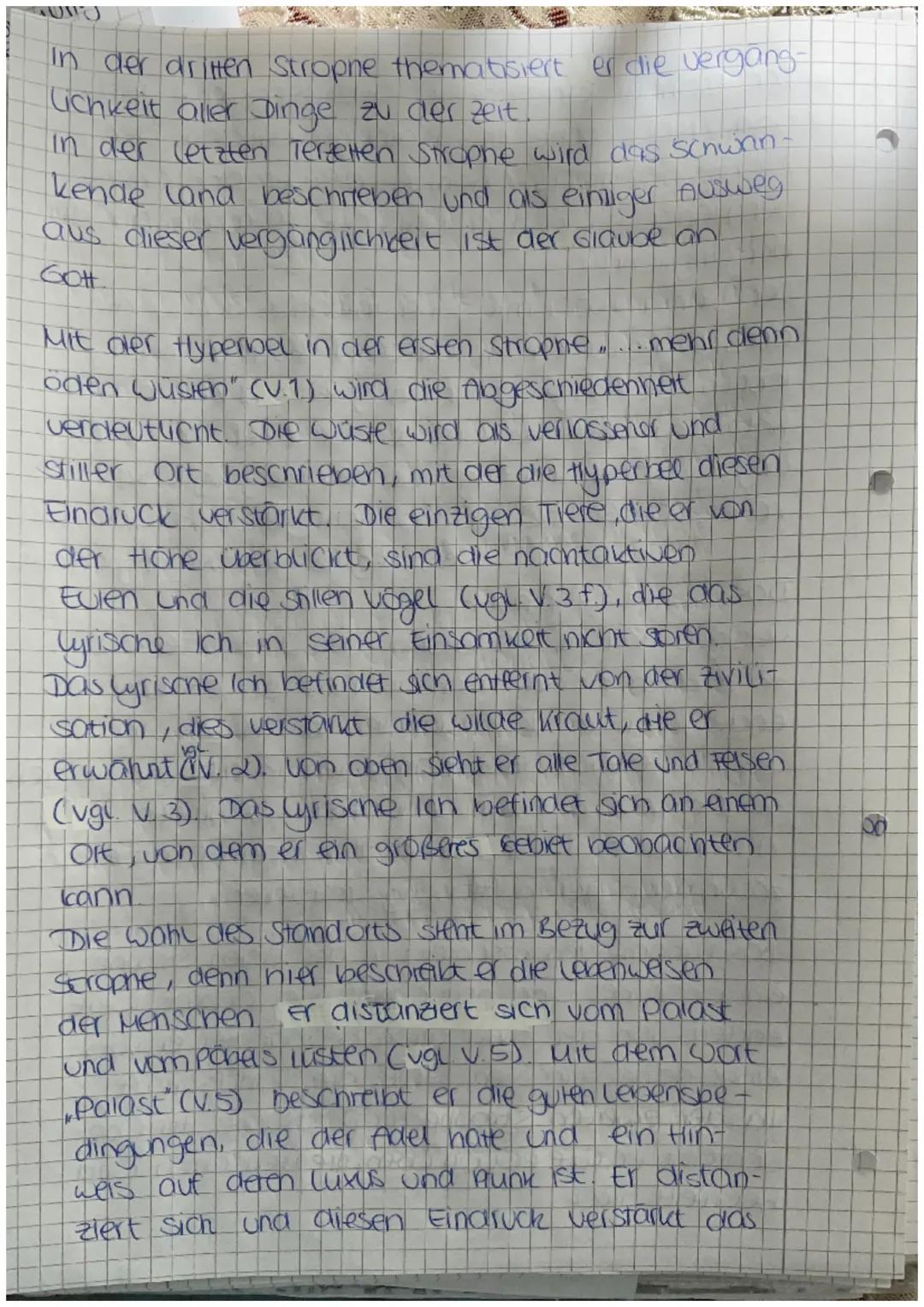 9
Das Sonnet, Einsamkeit aus dem Jahr 1650
und der Epoche des Barocks, schildert der
Dichter Andreas Gryphius die verganglichkeit
der Mensch