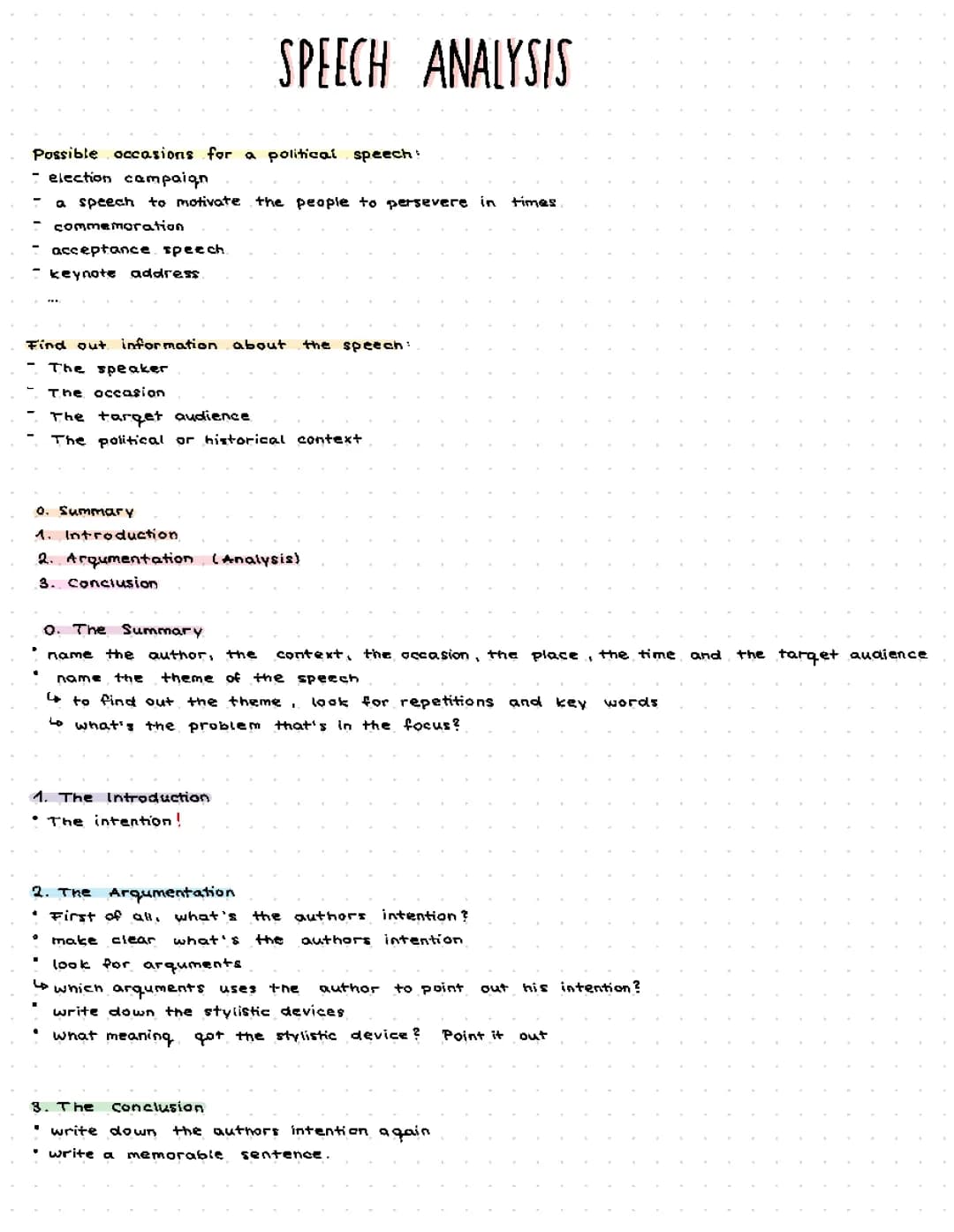 Political Speech Analysis