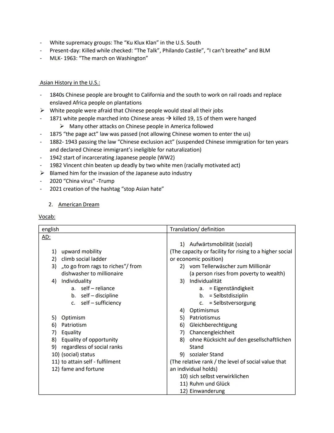 Communication exam preparations

1. multiculturalism/racism

Vocab:
- multiculturalism

the presence of, or support for the presence of, sev