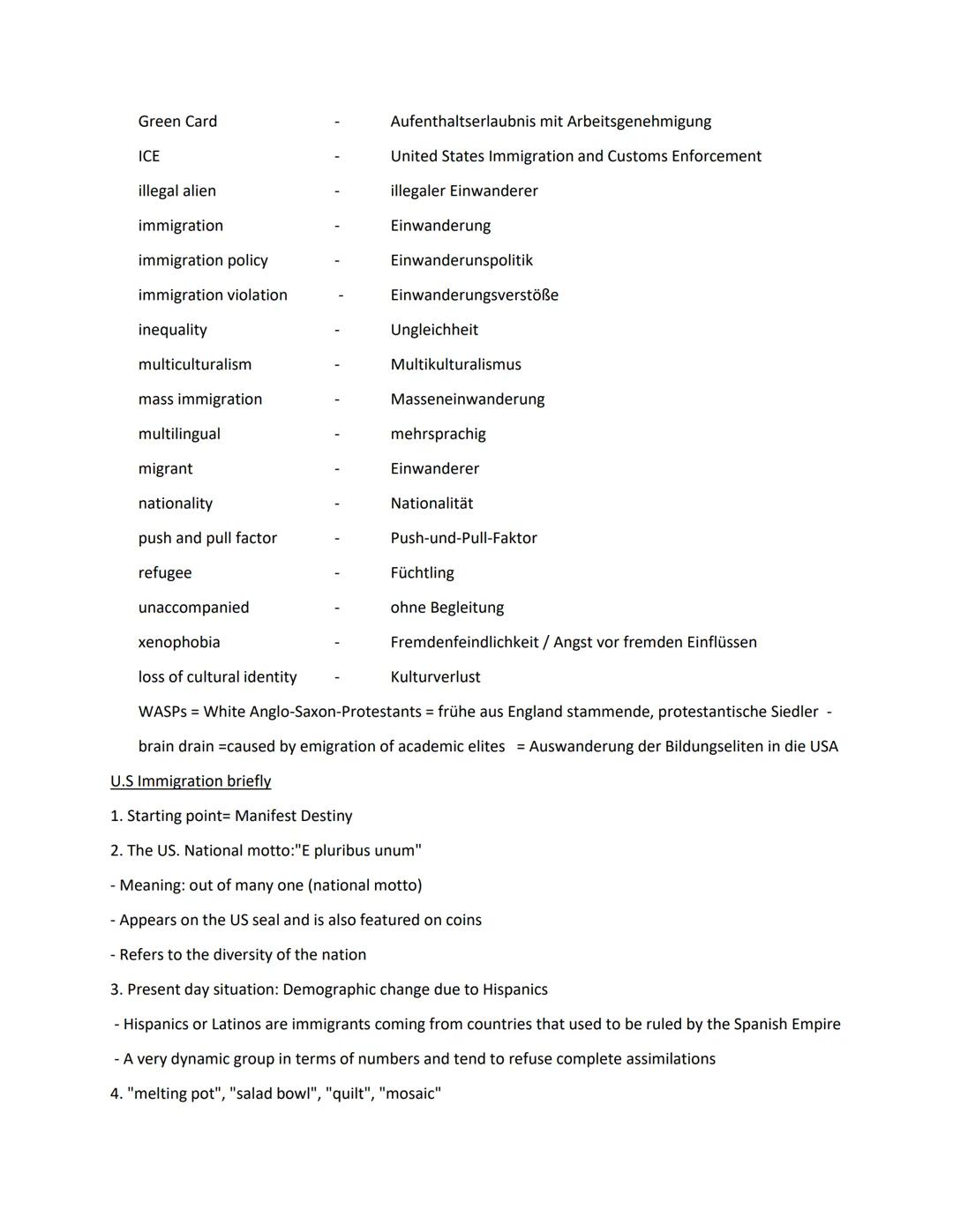 Communication exam preparations

1. multiculturalism/racism

Vocab:
- multiculturalism

the presence of, or support for the presence of, sev